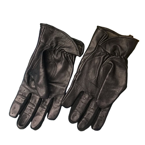 Black Tactical Motorcycle Gloves with Reinforced Panels - Picture 4 of 10